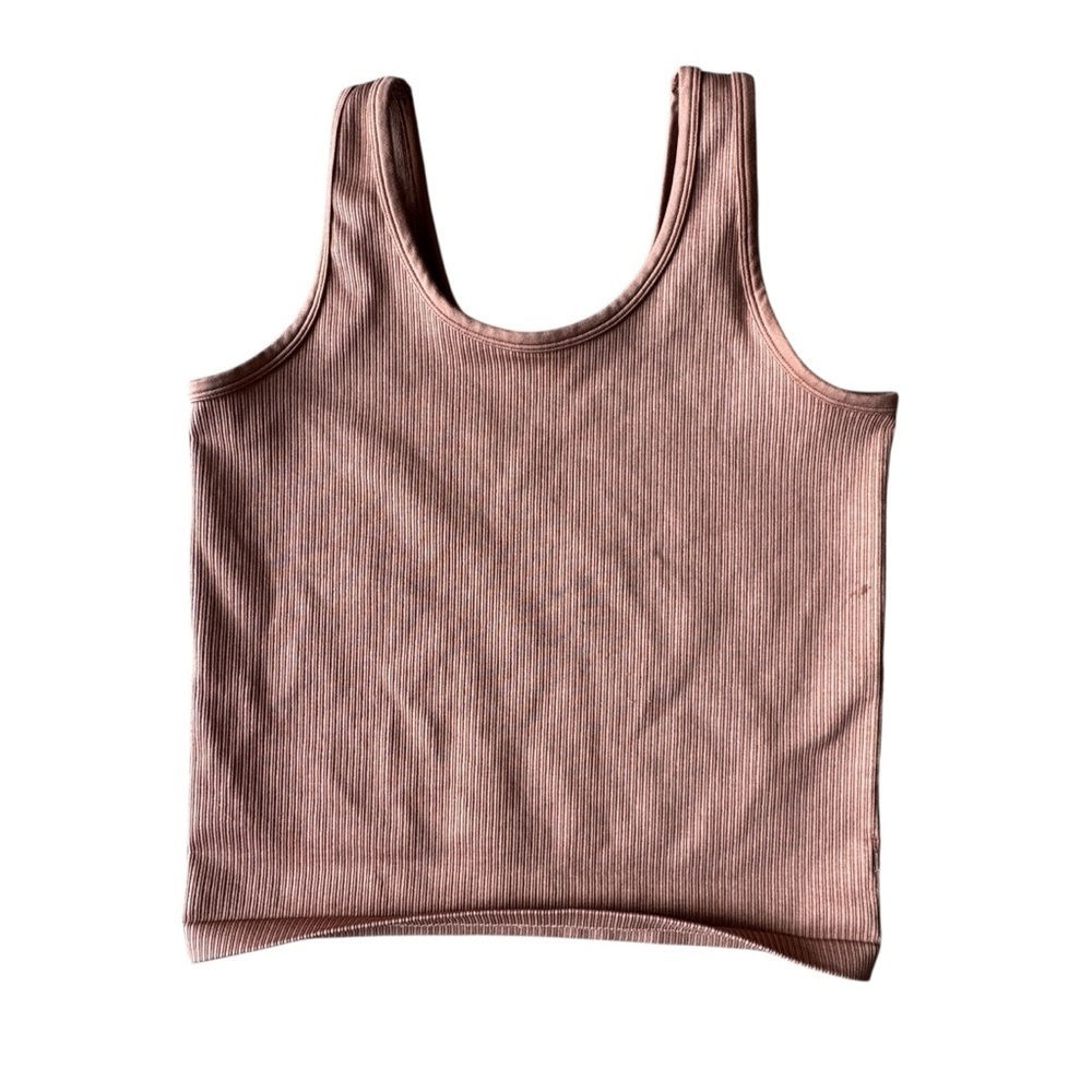 OFFLINE by Aerie Seamless Cropped Ribbed Stretch Tank Top Tee Size XL